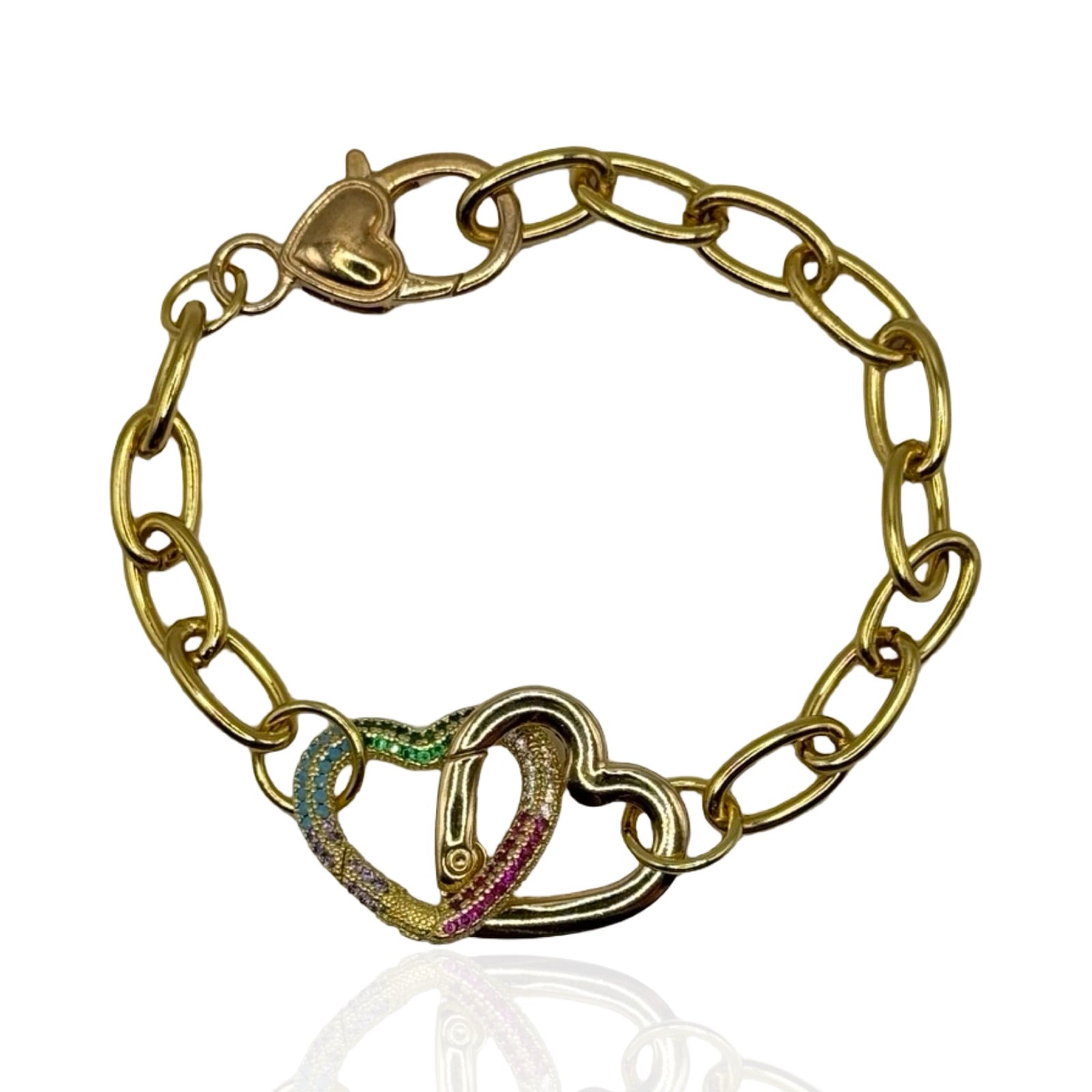 Double Love Rainbow Bracelet