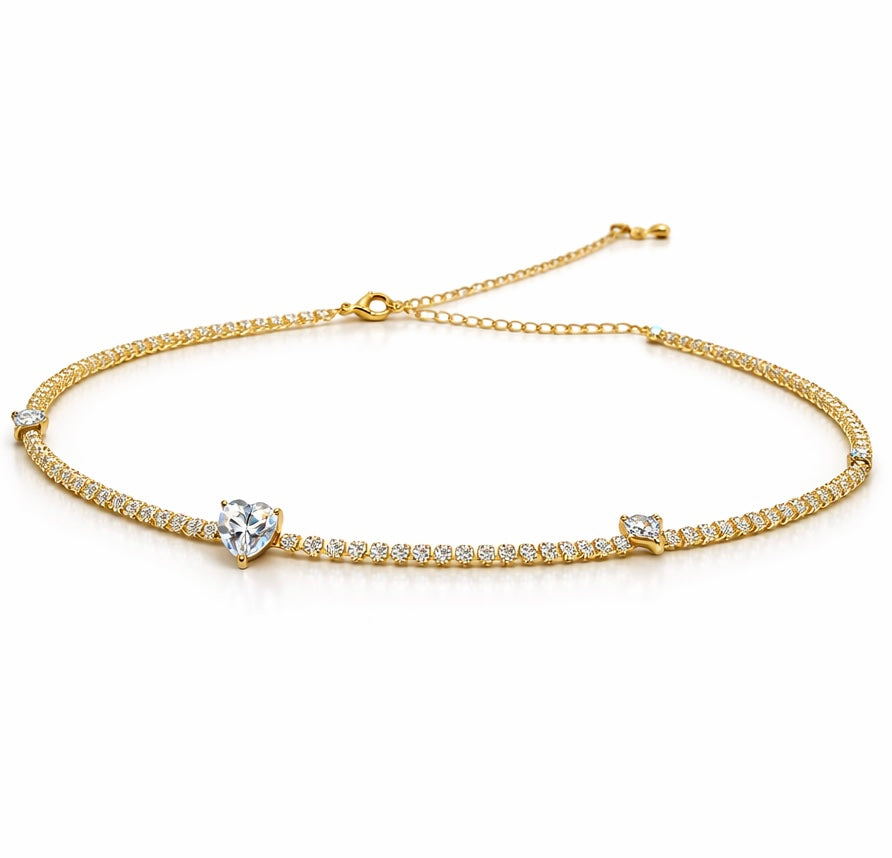 Collana heart diamond