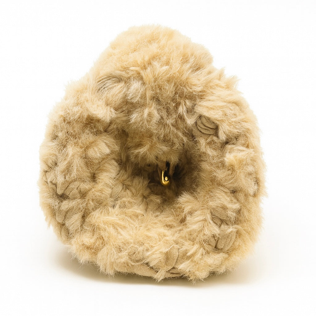 Peluche crochet beige