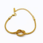Bracciale maglia intreccio