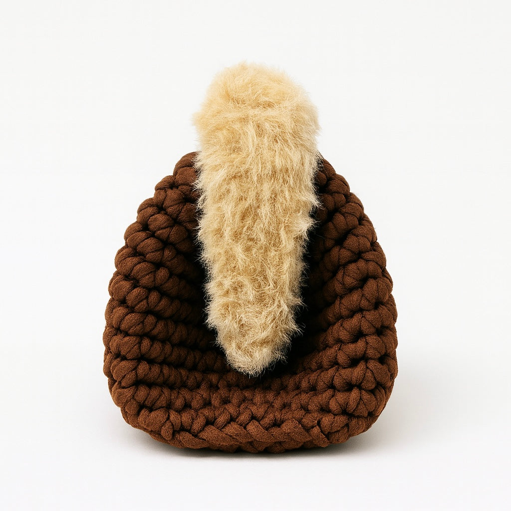 Brown peluche crochet
