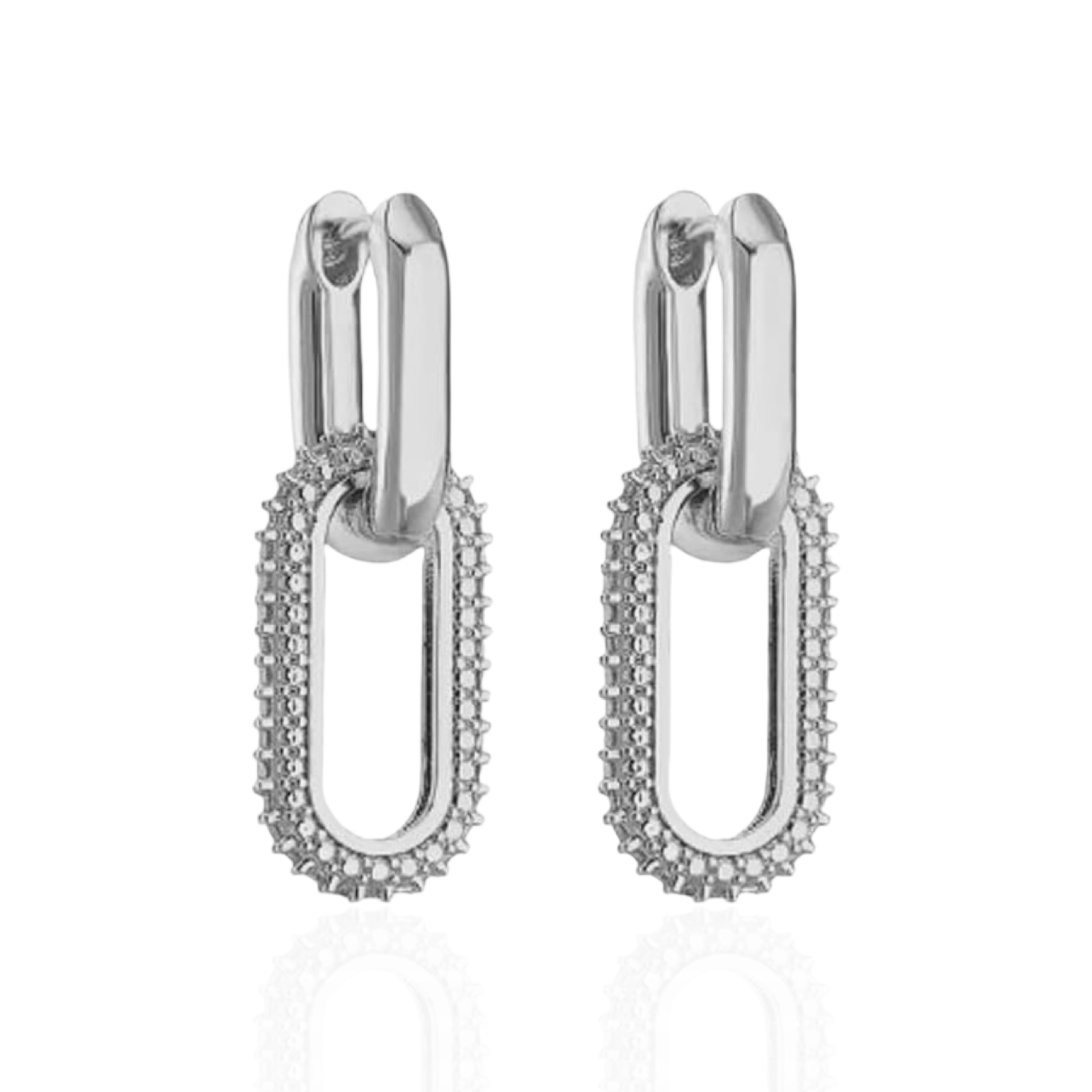 Orecchino Drop pavè