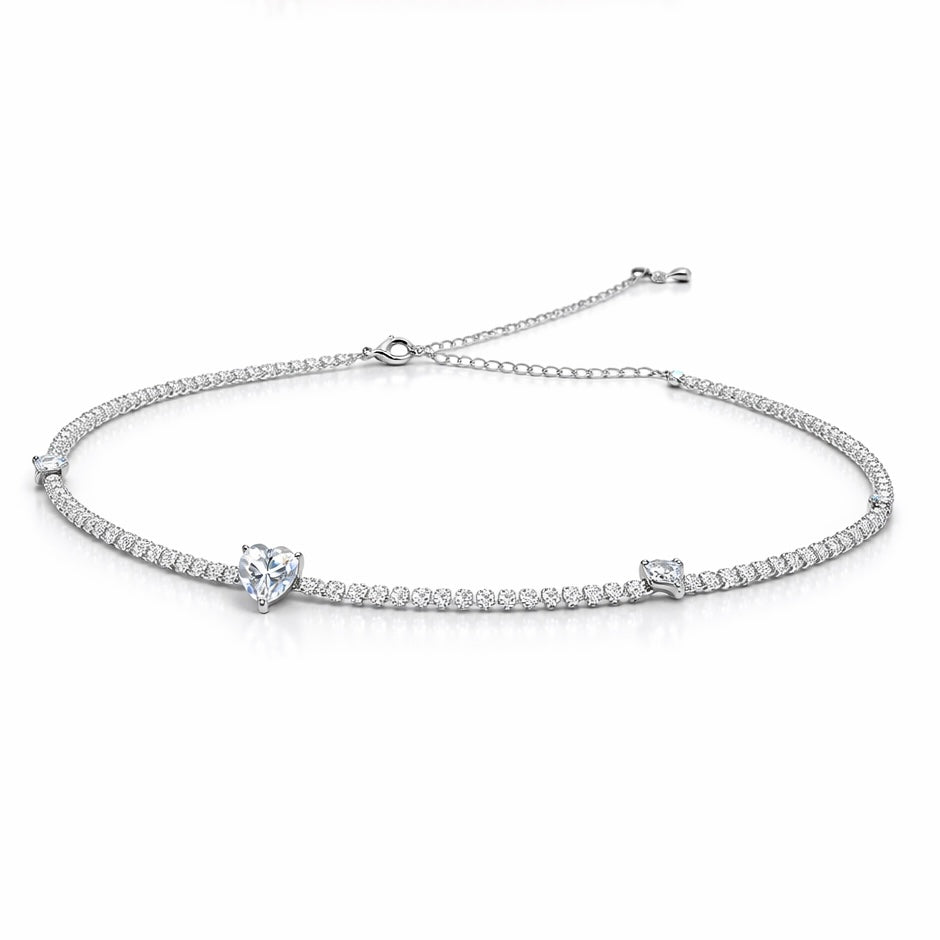 Collana heart diamond