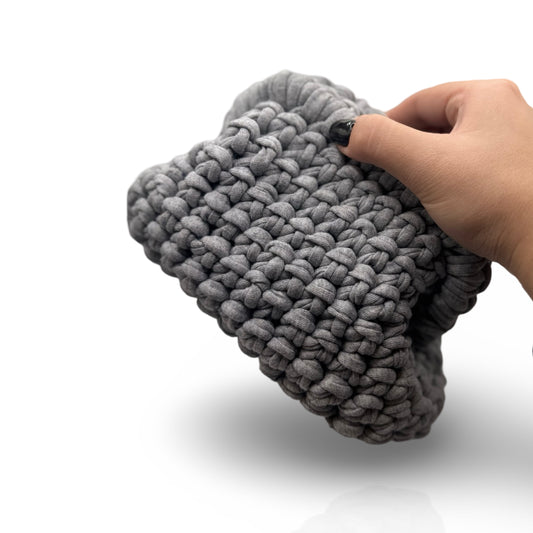 Grey crochet