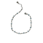 Cruz de la suerte anklet