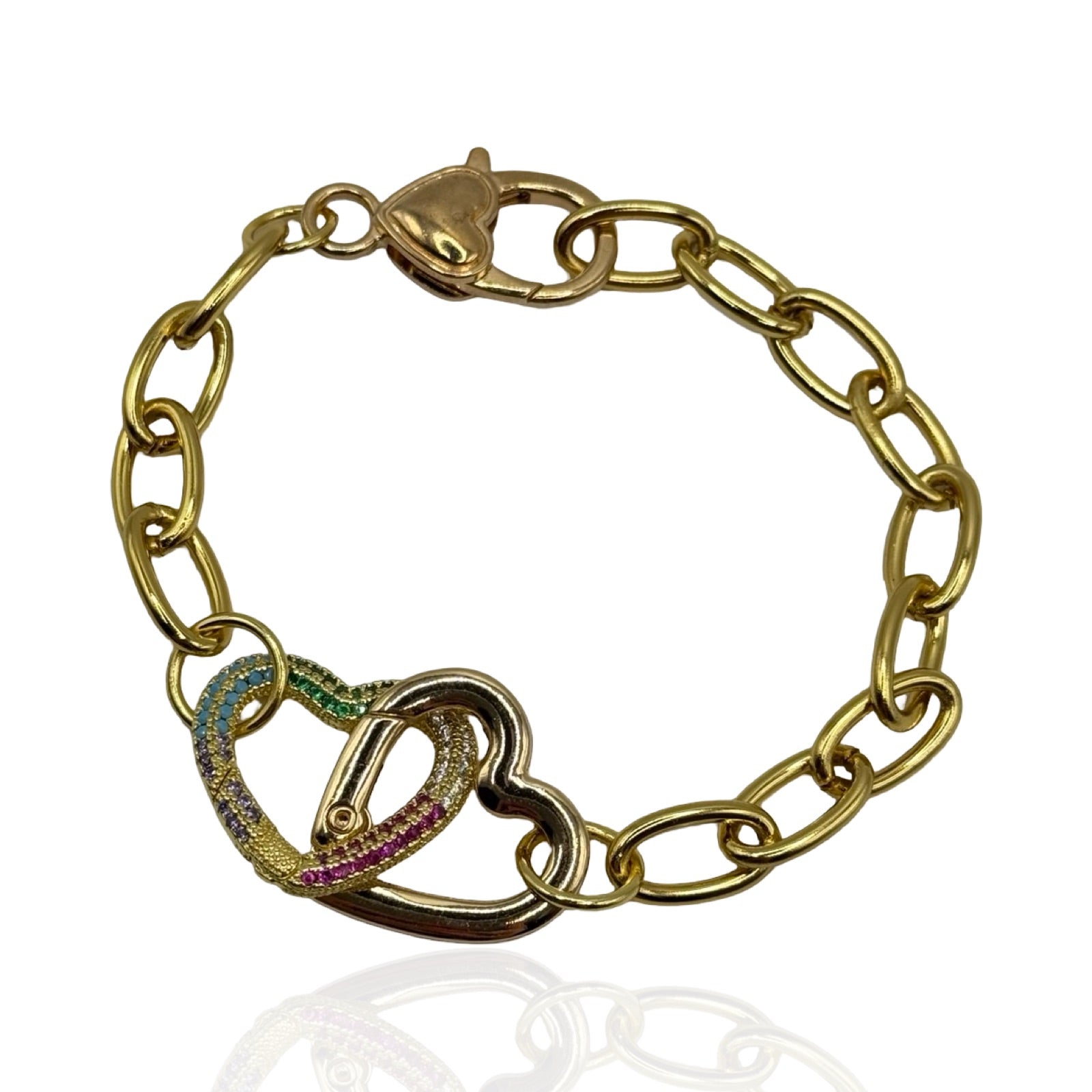 Double Love Rainbow Bracelet