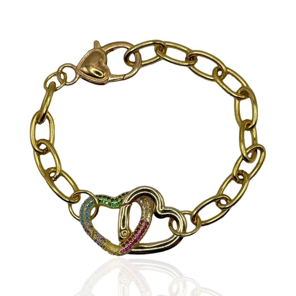 Double Love Rainbow Bracelet