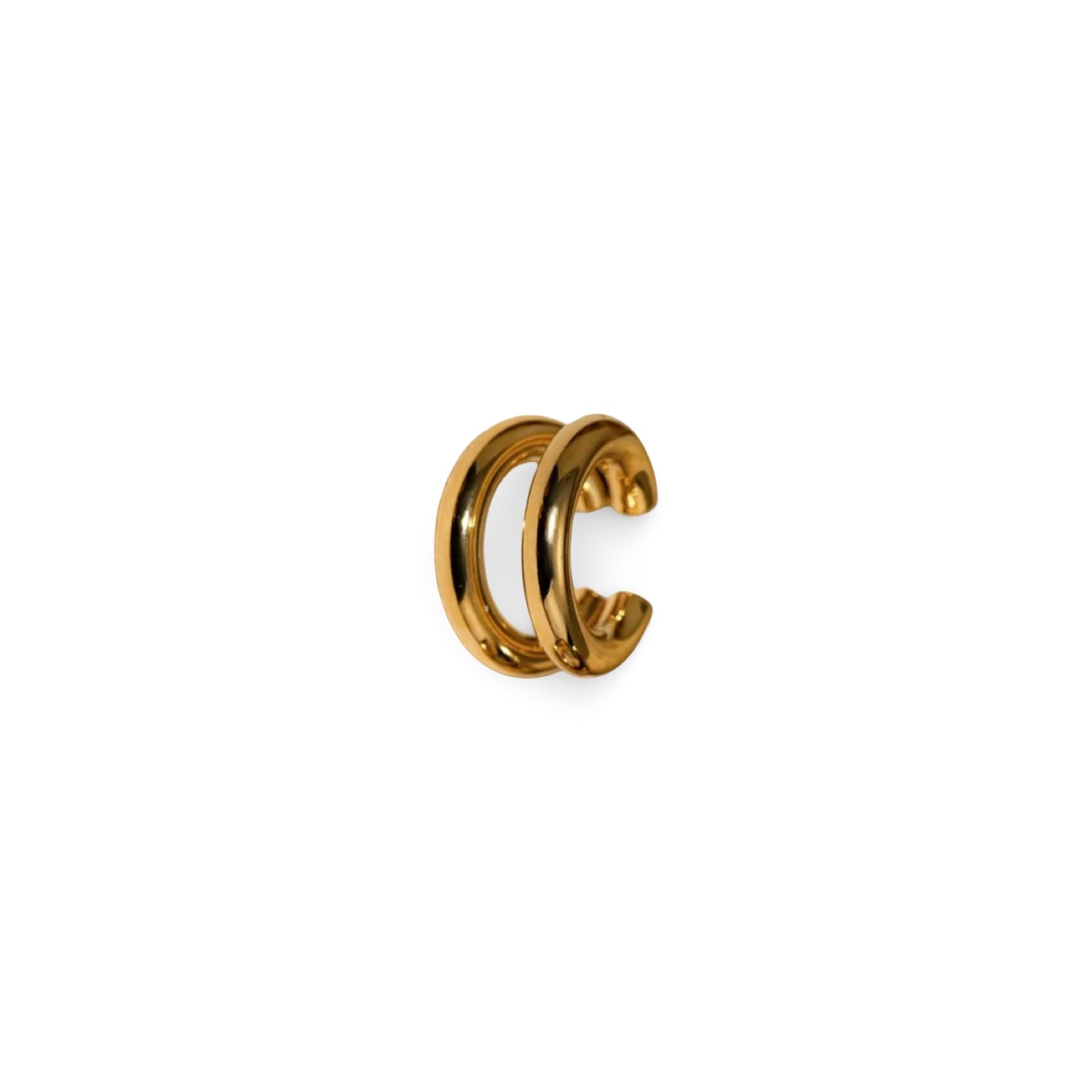 Double circle ear cuff