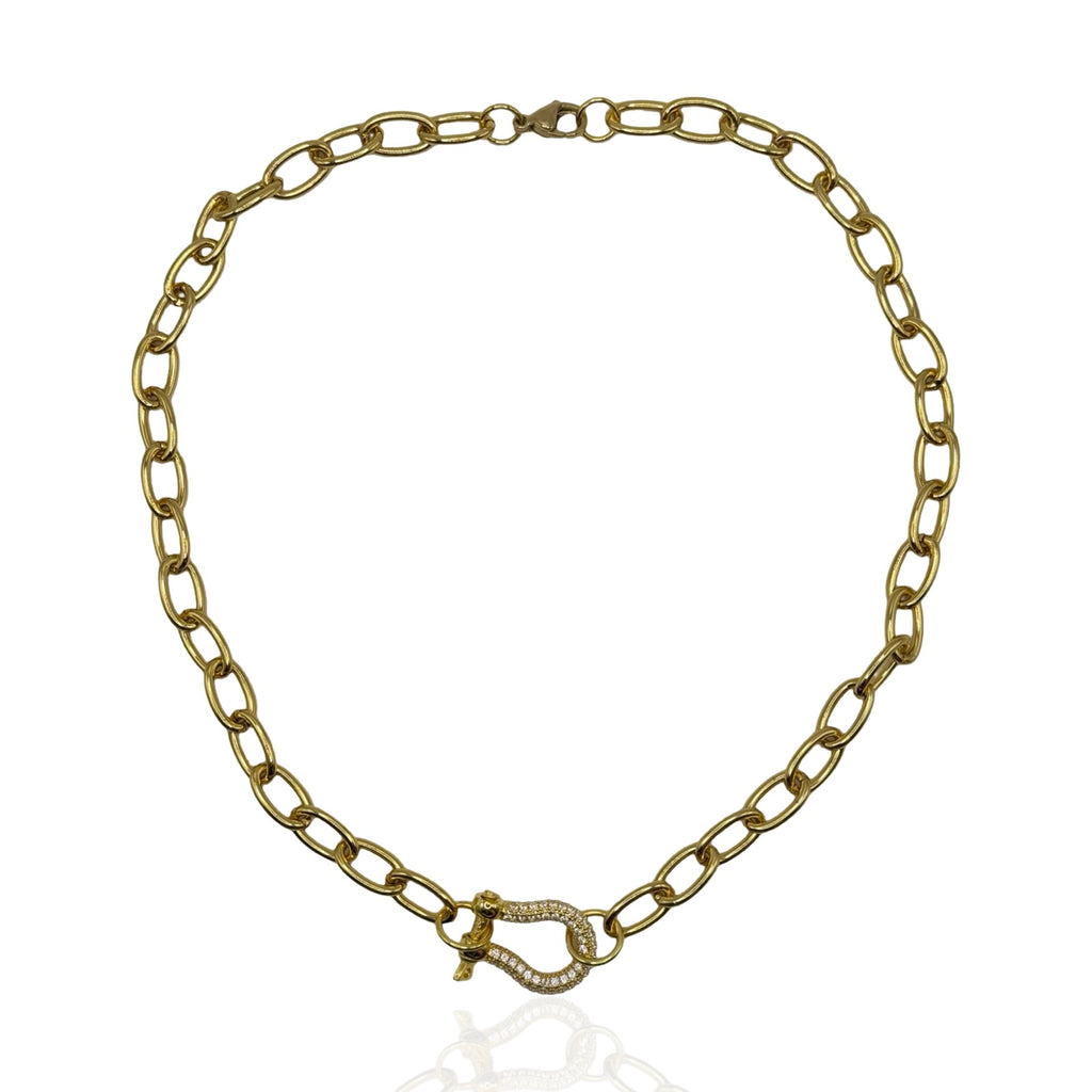 Carrè diamond necklace